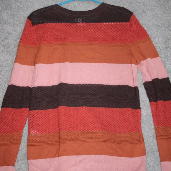 NWT Market & Spruce Stitch Fix Pink & Brown Rowan Textured Cotton Blend Sweater - Picture 13 of 13